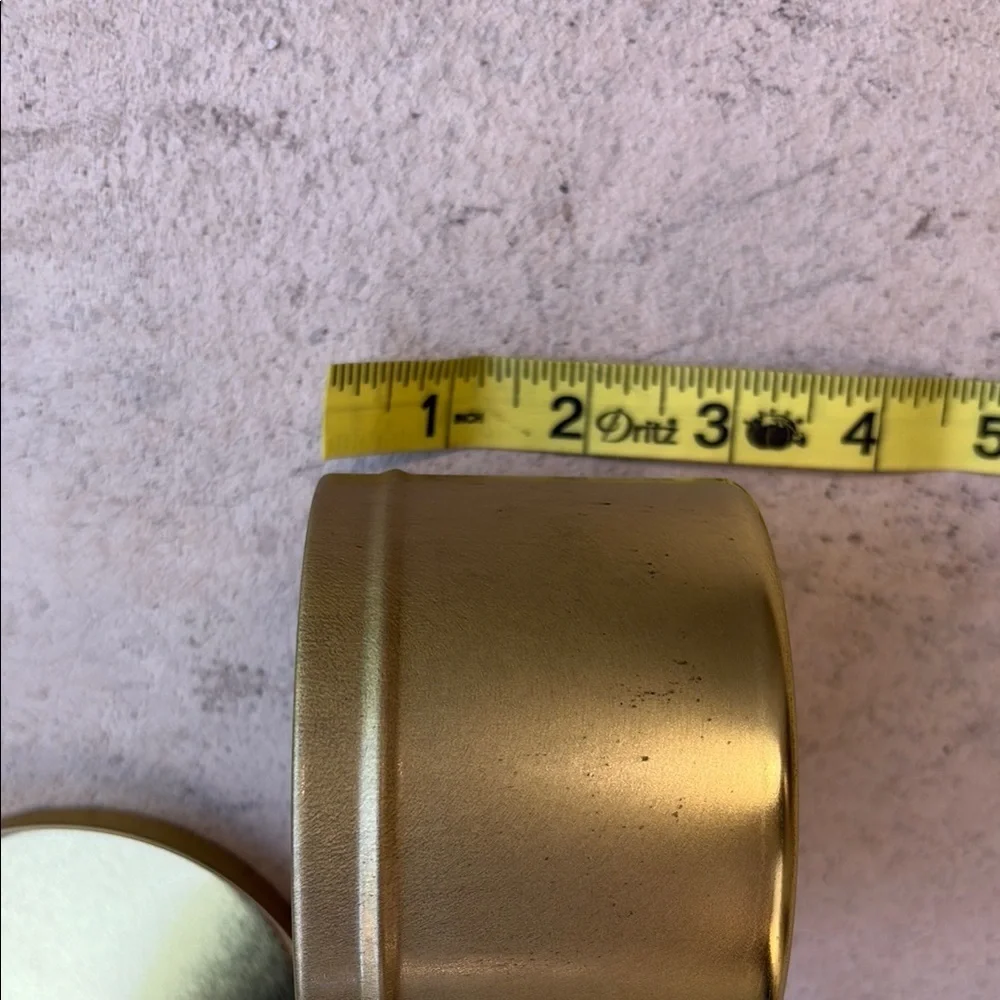 PKG 9 Gold Tin Containers - Craft Supply